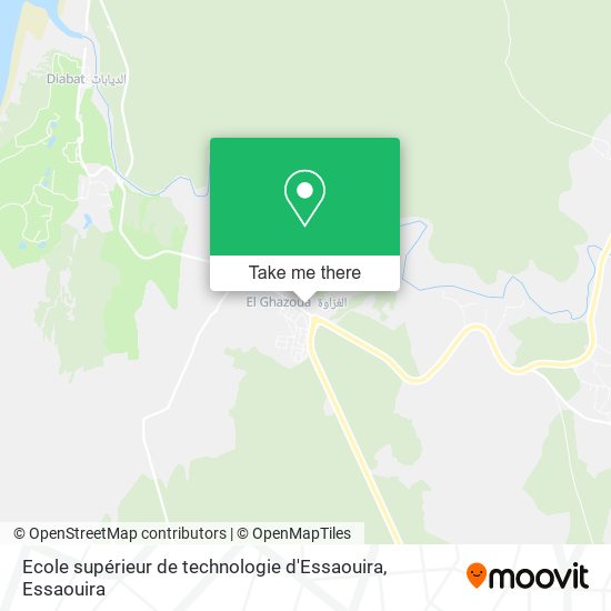 Ecole supérieur de technologie d'Essaouira map