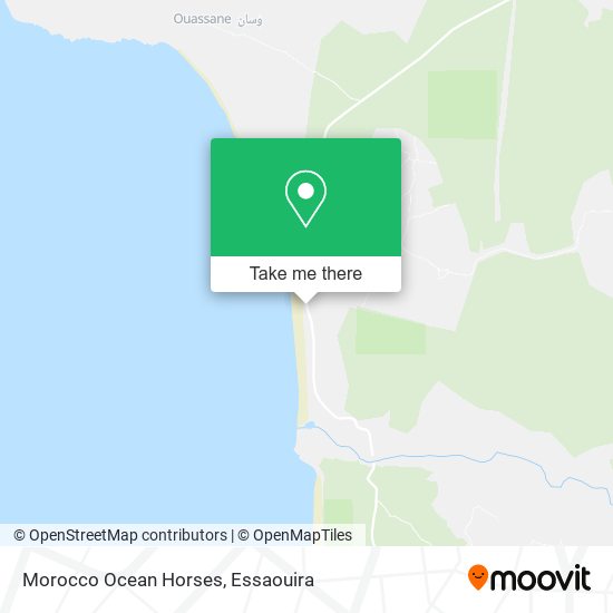 Morocco Ocean Horses map