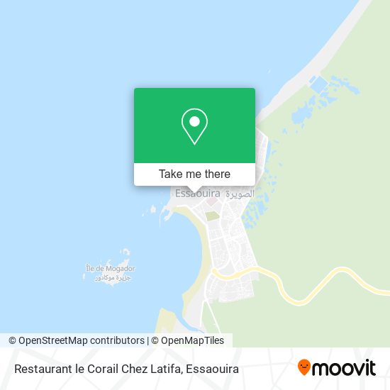 Restaurant le Corail Chez Latifa map