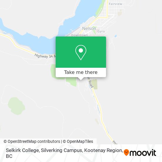Selkirk College, Silverking Campus plan