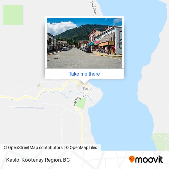 Kaslo map