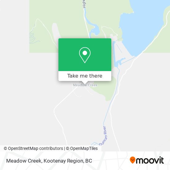 Meadow Creek map