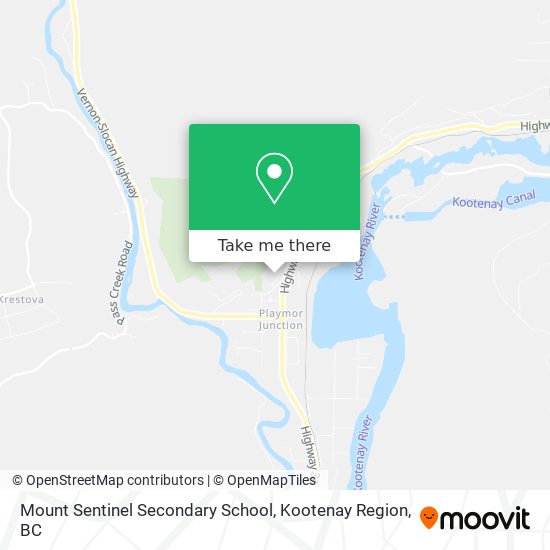 Mount Sentinel Secondary School map
