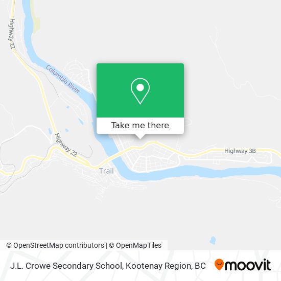 J.L. Crowe Secondary School map