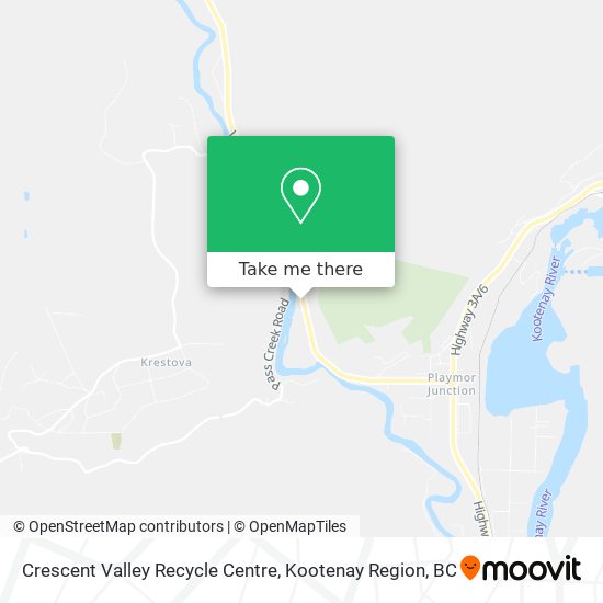 Crescent Valley Recycle Centre map