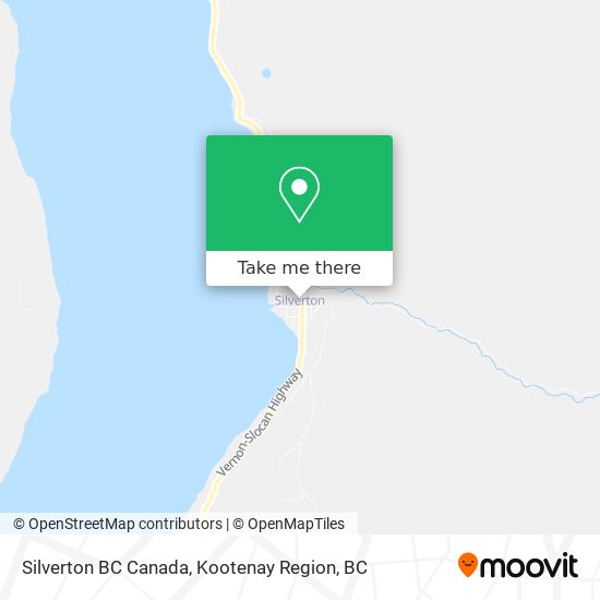 Silverton BC Canada map