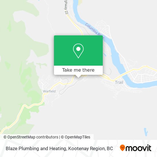 Blaze Plumbing and Heating map