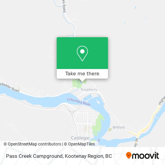 Pass Creek Campground plan