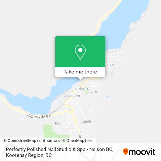 Perfectly Polished Nail Studio & Spa - Nelson BC map