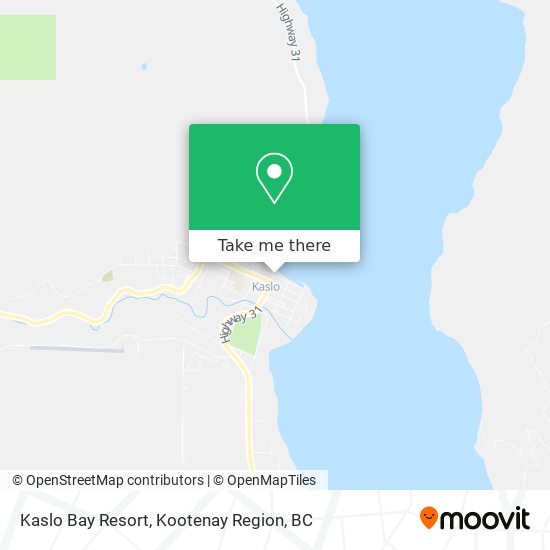 Kaslo Bay Resort map