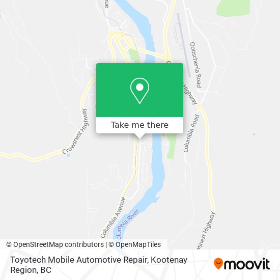 Toyotech Mobile Automotive Repair map