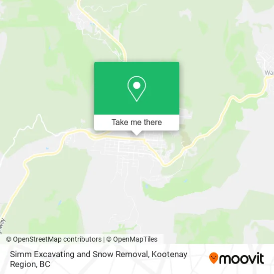 Simm Excavating and Snow Removal map