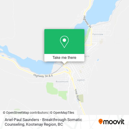Ariel-Paul Saunders - Breakthrough Somatic Counseling map