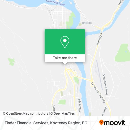 Finder Financial Services map
