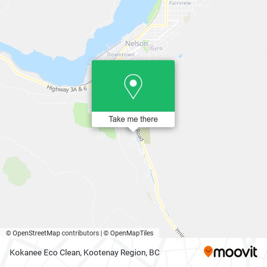 Kokanee Eco Clean map