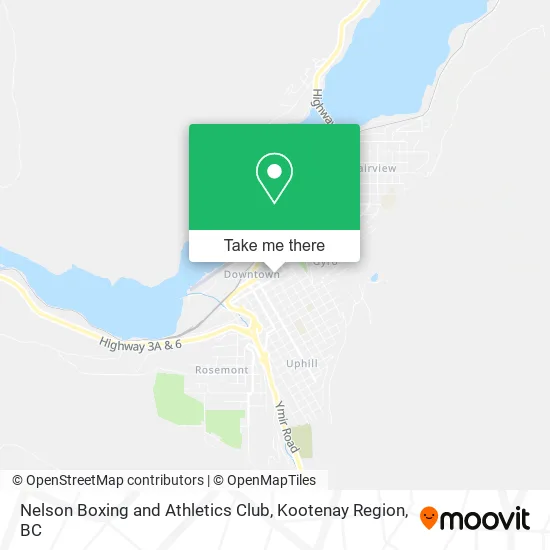 Nelson Boxing and Athletics Club map