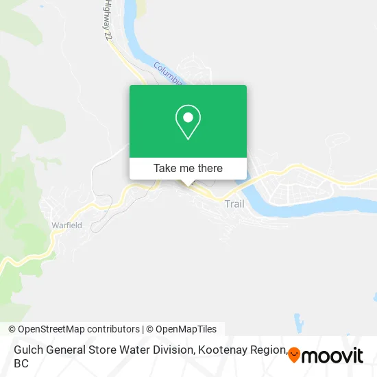 Gulch General Store Water Division map