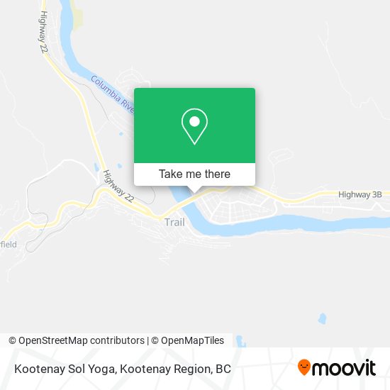 Kootenay Sol Yoga map