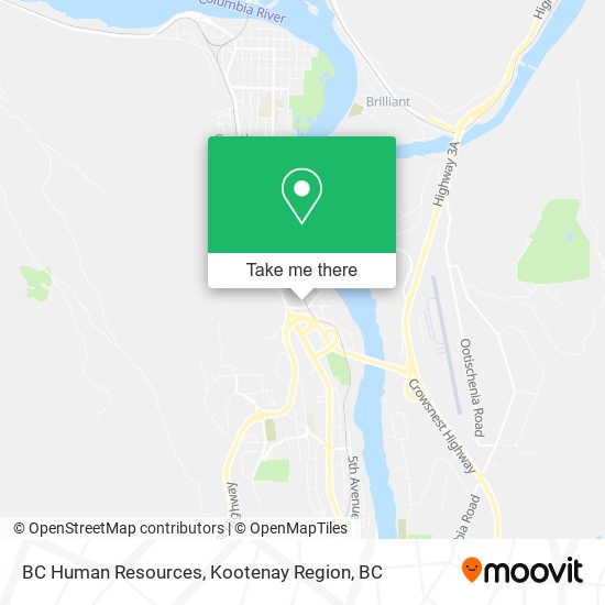 BC Human Resources map