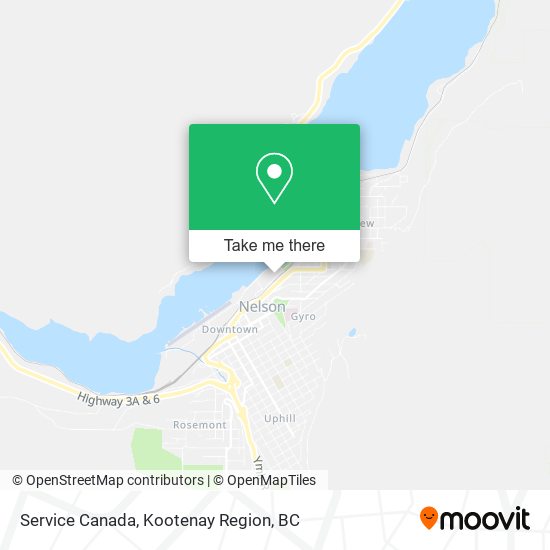 Service Canada map