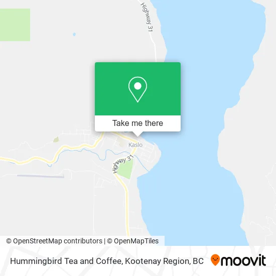 Hummingbird Tea and Coffee map