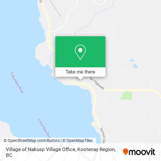 Village of Nakusp Village Office map