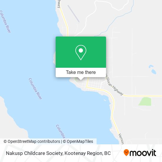 Nakusp Childcare Society map