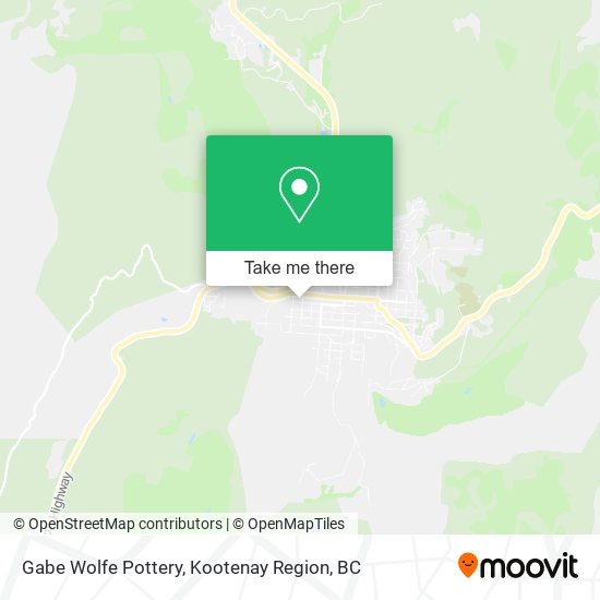 Gabe Wolfe Pottery map
