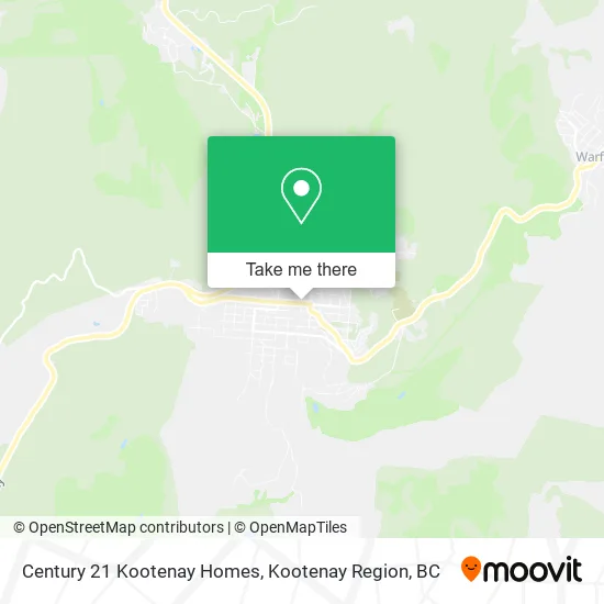 Century 21 Kootenay Homes map
