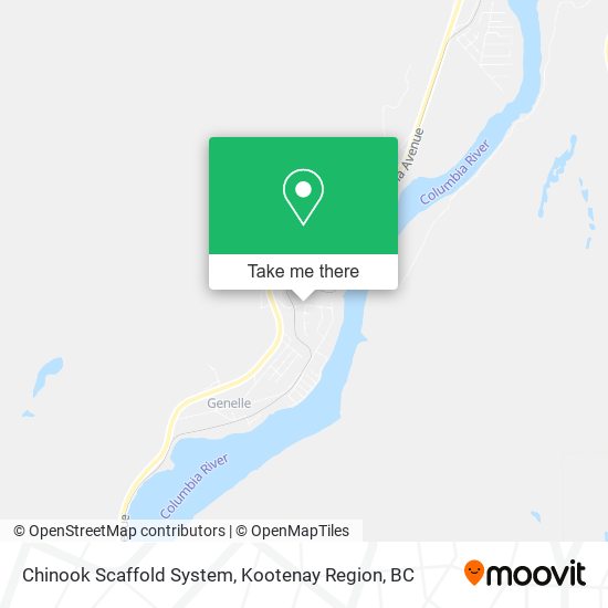 Chinook Scaffold System map