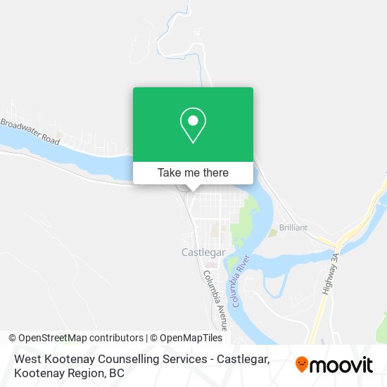 West Kootenay Counselling Services - Castlegar plan