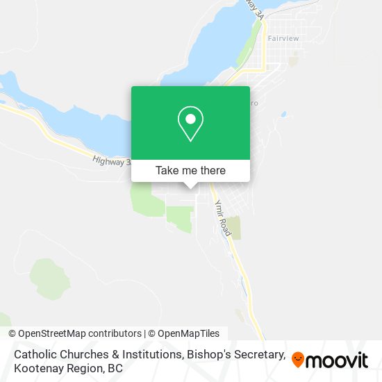 Catholic Churches & Institutions, Bishop's Secretary map