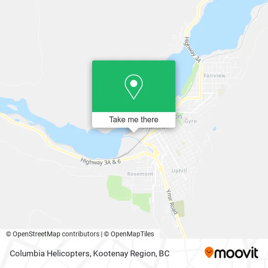 Columbia Helicopters map