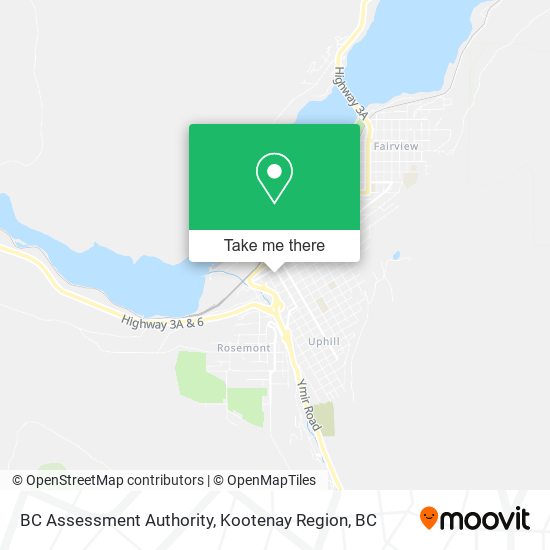 BC Assessment Authority map