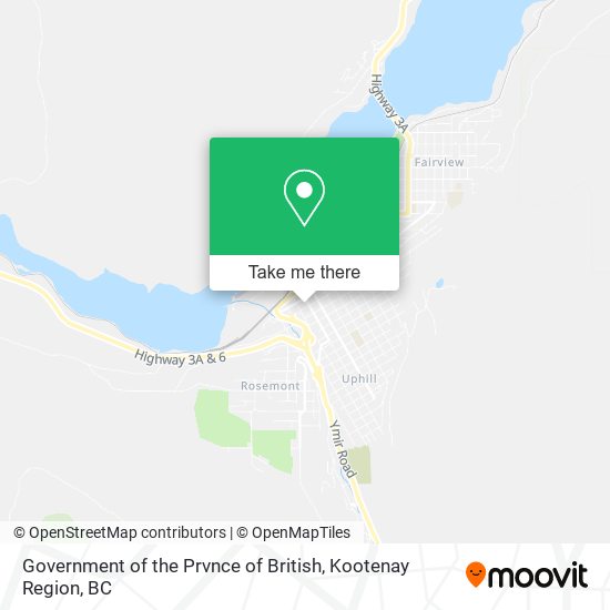 Government of the Prvnce of British map