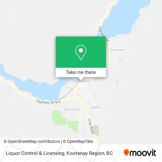 Liquor Control & Licensing map