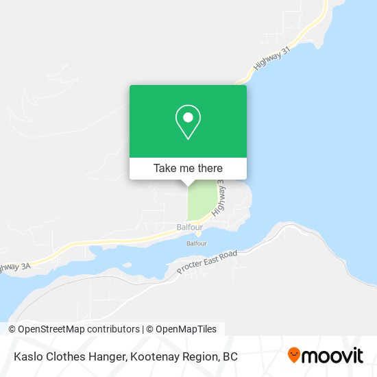 Kaslo Clothes Hanger map