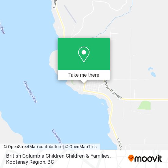 British Columbia Children Children & Families map