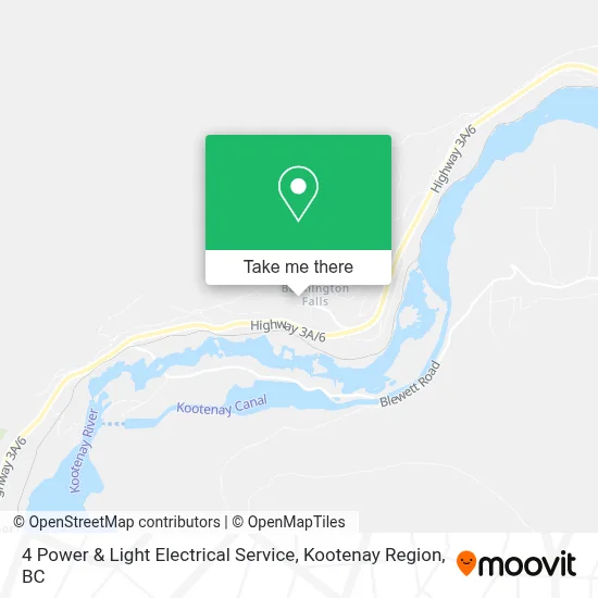 4 Power & Light Electrical Service map