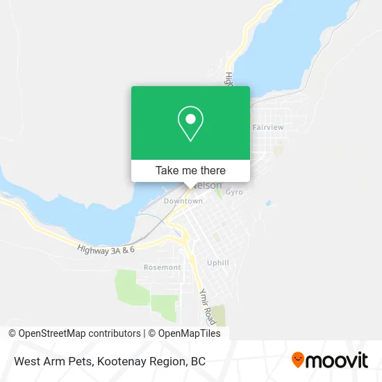 West Arm Pets map
