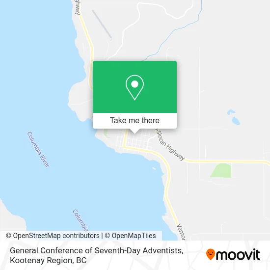 General Conference of Seventh-Day Adventists map
