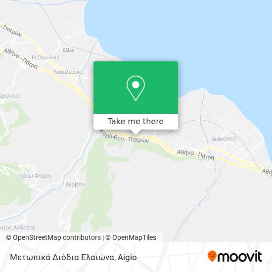Μετωπικά Διόδια Ελαιώνα map