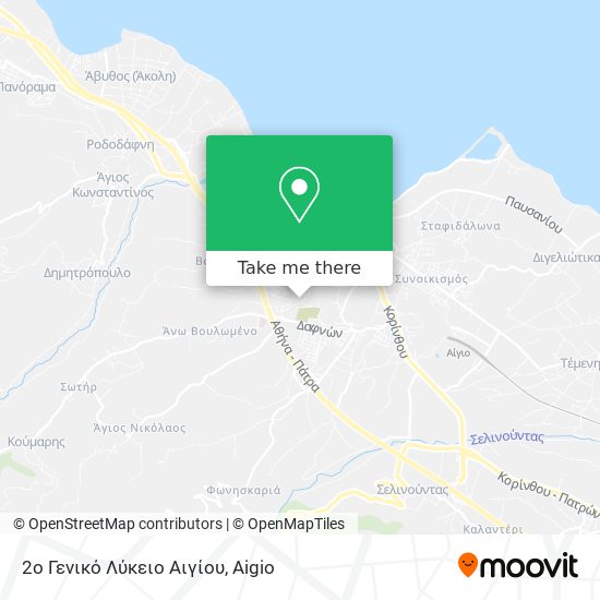 2ο Γενικό Λύκειο Αιγίου map