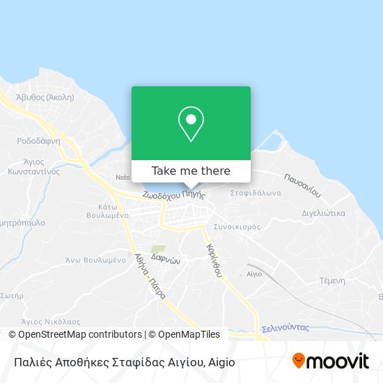 Παλιές Αποθήκες Σταφίδας Αιγίου map