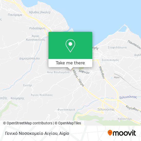 Γενικό Νοσοκομείο Αιγίου map