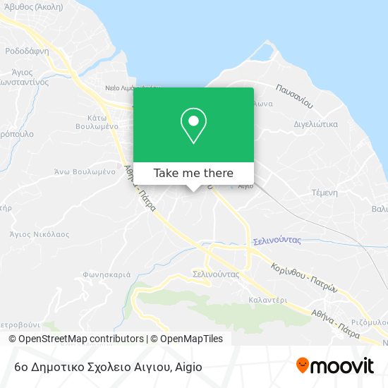 6ο Δημοτικο Σχολειο Αιγιου map
