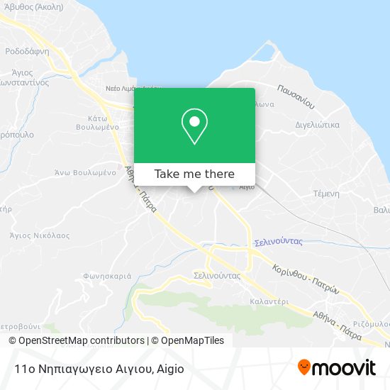 11ο Νηπιαγωγειο Αιγιου map