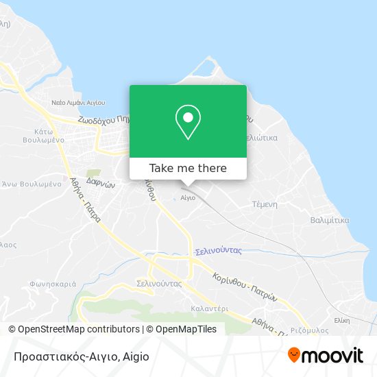 Προαστιακός-Αιγιο map