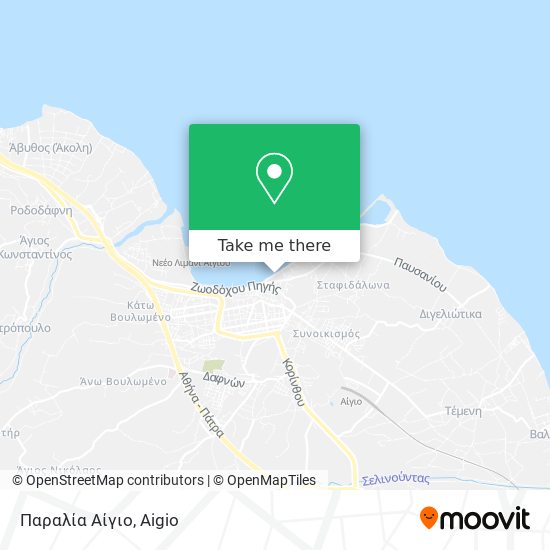 Παραλία Αίγιο map