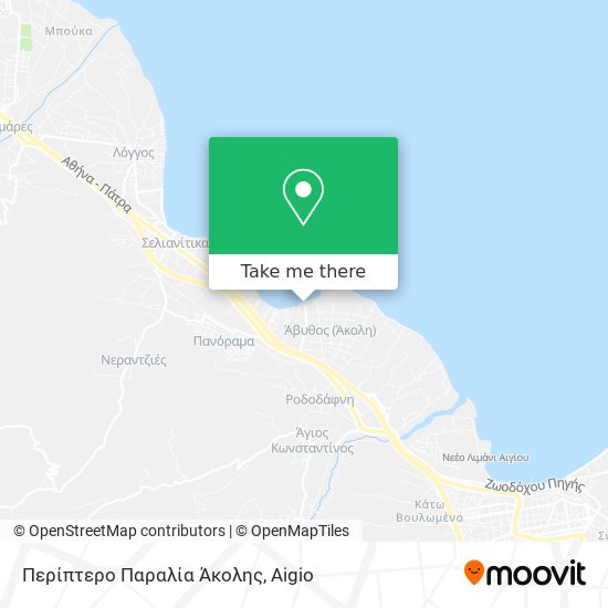 Περίπτερο Παραλία Άκολης map